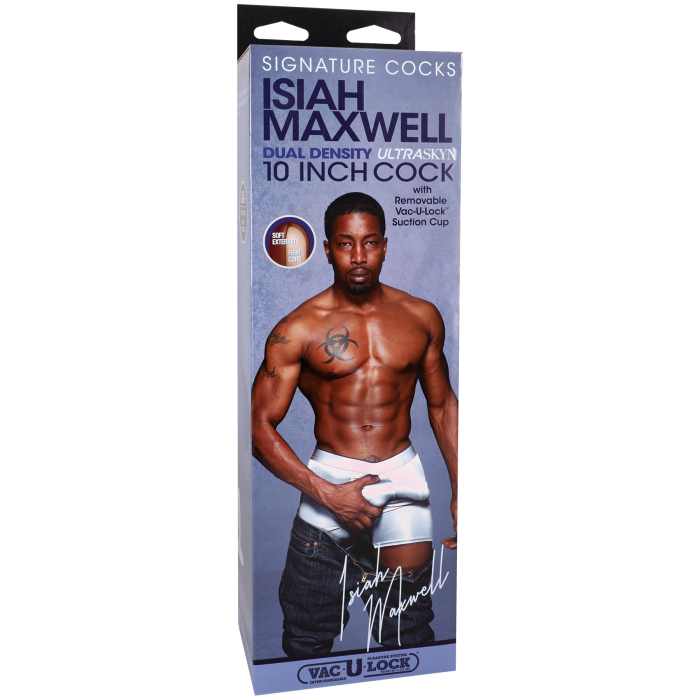 Signature Cocks - Isiah Maxwell - 10 Inch ULTRASKYN Cock with Removable Vac-U-Lock Suction Cup