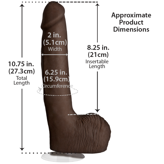 Signature Cocks - Rob Piper - 10.5 ULTRASKYN Inch Cock with Removable Vac-U-Lock Suction Cup