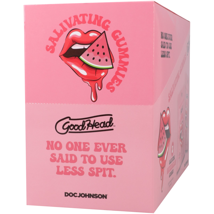 GoodHead - Salivating Gummies - 24 ct display (3 pcs per pouch) 12g - Watermelon