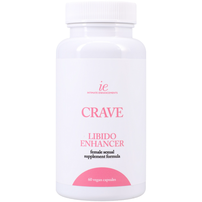 Intimate Enhancements - Crave - Libido Enhancer - Female Sexual Daily Supplement Formula - 60 Vegan Capsules