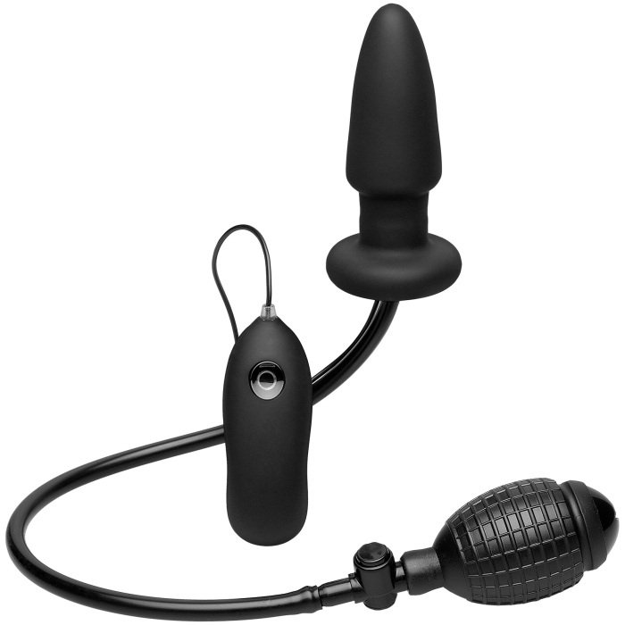 Deluxe Wonder Plug - Inflatable Vibrating Silicone Butt Plug