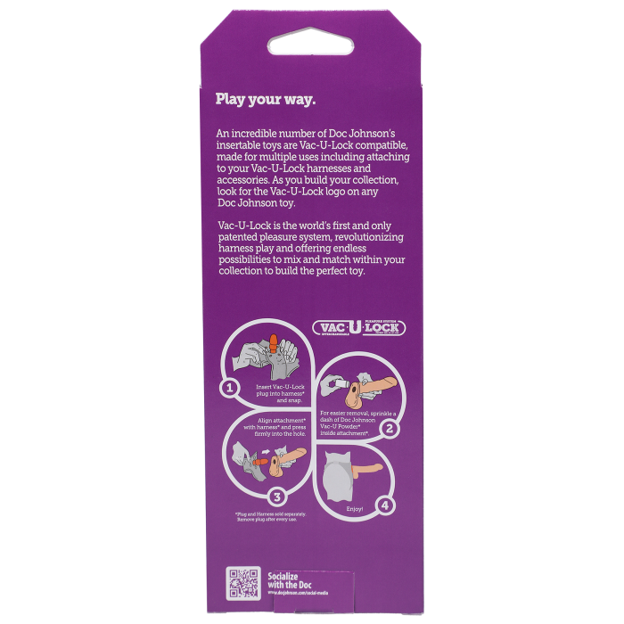 Vac-U-Lock - 7 Inch Thin Dong - The Naturals®