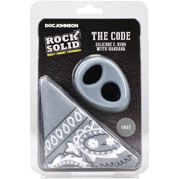 ROCK SOLID - The Code - Silicone C-Ring with Bandana