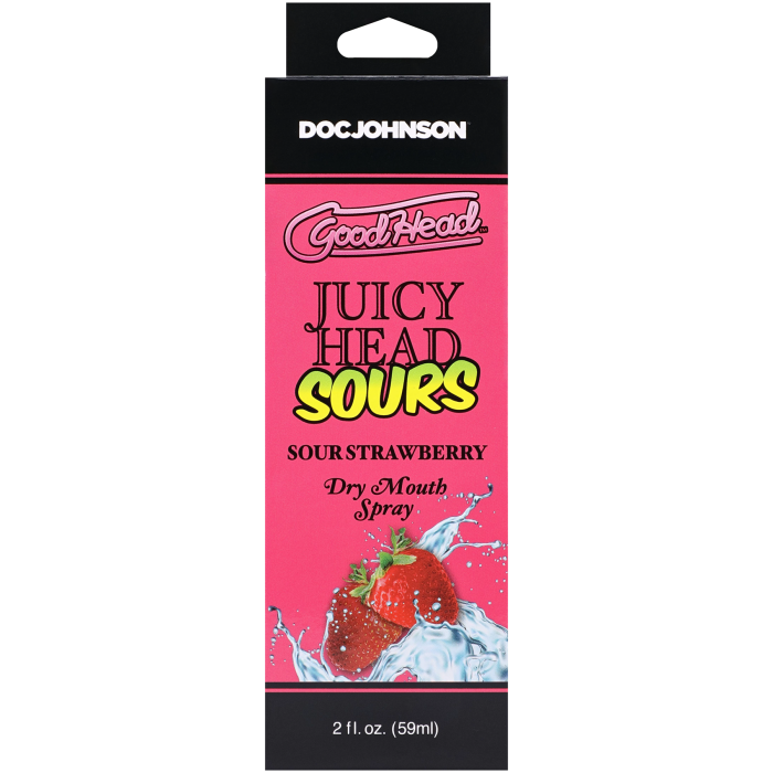 GoodHead - Juicy Head - Dry Mouth Spray - Sour Strawberry - 2 fl. oz.