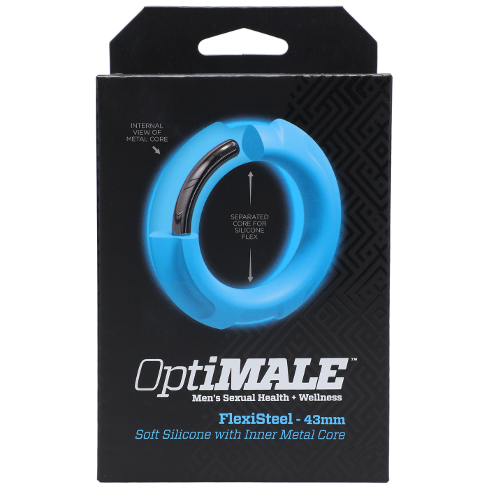 OptiMALE - FlexiSteel - Soft Silicone with Inner Metal Core - 43mm