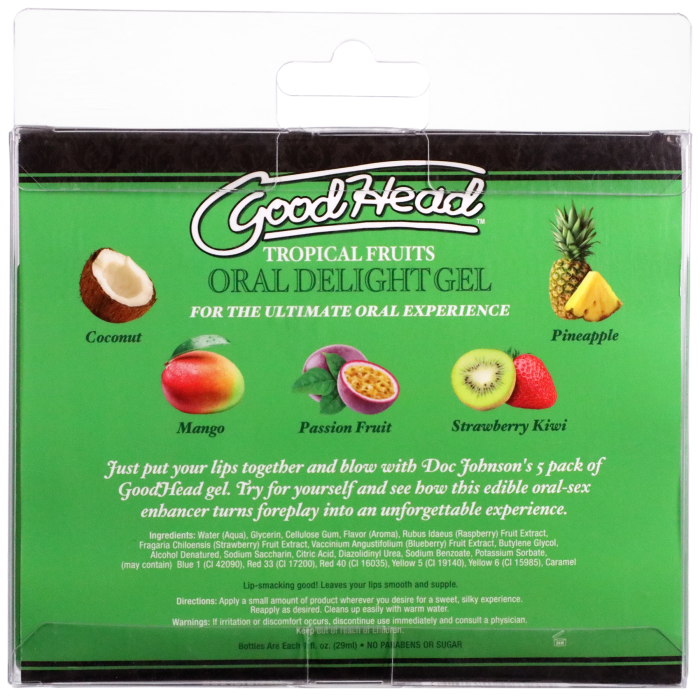 GoodHead - Oral Delight Gel - Tropical Fruits - 5 Pack - 1 fl. oz.