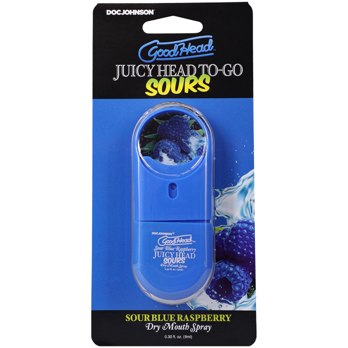 GoodHead - Juicy Head Dry Mouth Spray To-Go - Sour Blue Raspberry - .30 fl. oz.