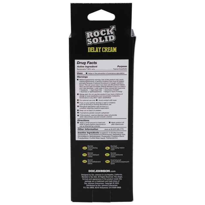 ROCK SOLID - Delay Cream - 2 oz.