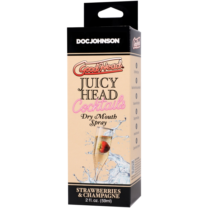 GoodHead - Juicy Head - Cocktails - Dry Mouth Spray - Strawberries & Champagne - 2 fl. oz.