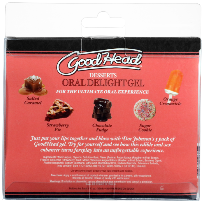 GoodHead - Oral Delight Gel - Desserts - 5 Pack - 1 fl. oz.