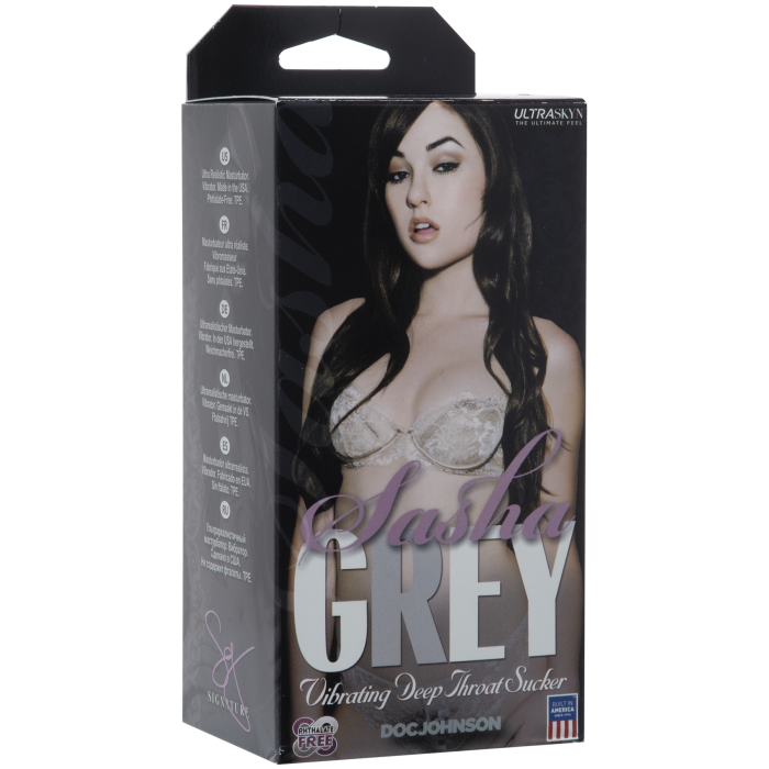 Signature Strokers - Sasha Grey - ULTRASKYN Vibrating Deep Throat Sucker