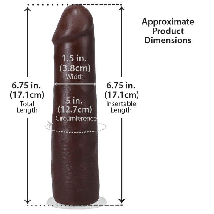 The Realistic Cock - With Removable Vac-U-Lock Suction Cup - ULTRASKYN - 7 Inch