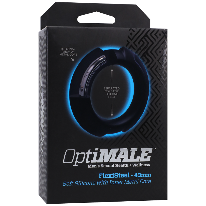 OptiMALE - FlexiSteel - Soft Silicone with Inner Metal Core - 43mm