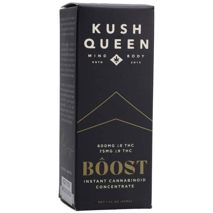 Kush Queen Boost Instant Cannabinoid Concentrate, 60gm Delta 8 THC / 75mg Delta 9 THC, 1 fl. oz