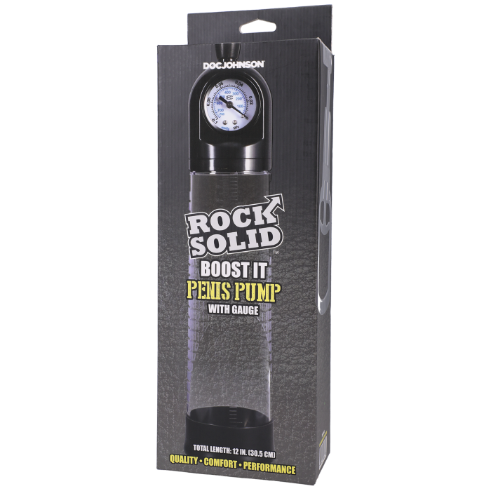 ROCK SOLID - Boost It Penis Pump with Gauge