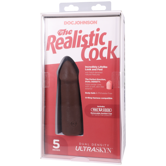 The Realistic Cock - With Removable Vac-U-Lock Suction Cup - ULTRASKYN - 5 Inch