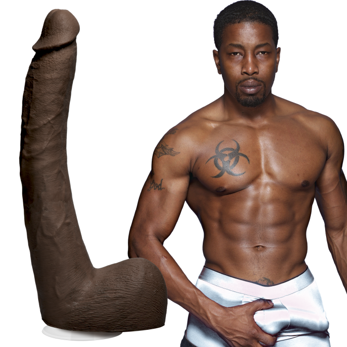 Signature Cocks - Isiah Maxwell - 10 Inch ULTRASKYN Cock with Removable Vac-U-Lock Suction Cup