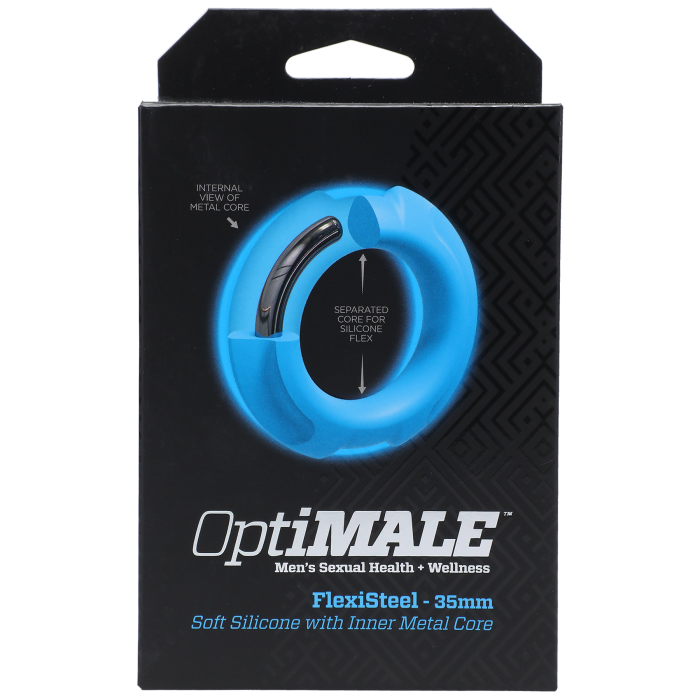 OptiMALE - FlexiSteel - Soft Silicone with Inner Metal Core - 35mm
