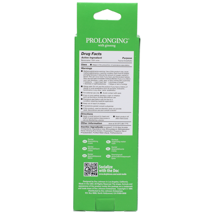 Intimate Enhancements - Prolonging with Ginseng - Delay Cream