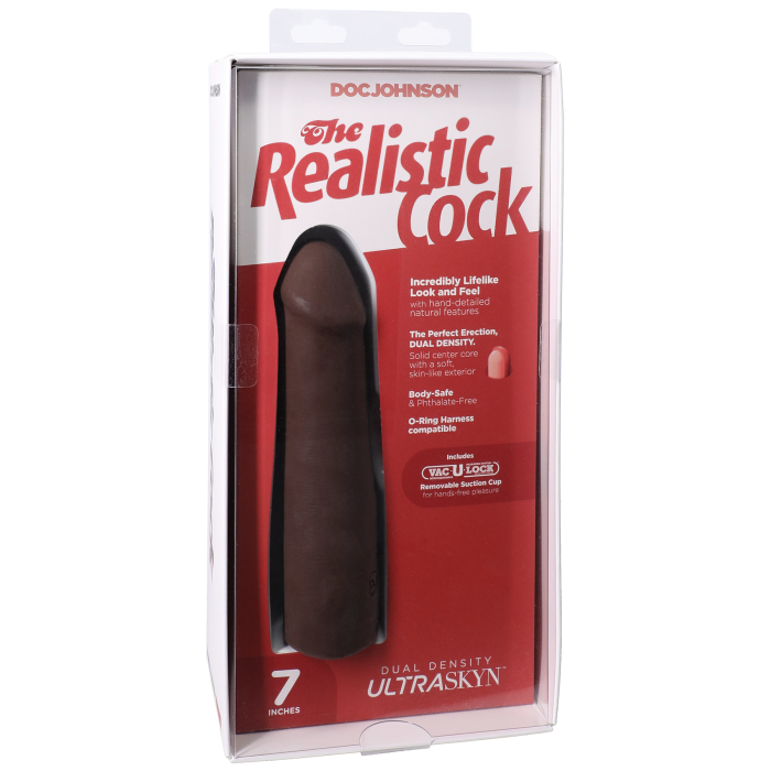 The Realistic Cock - With Removable Vac-U-Lock Suction Cup - ULTRASKYN - 7 Inch