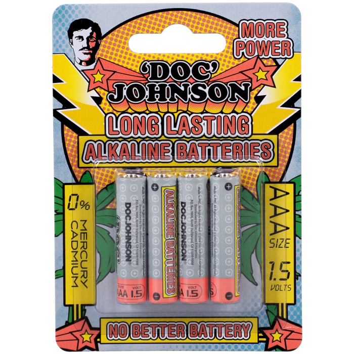 Doc Johnson Alkaline Batteries - 4 AAA