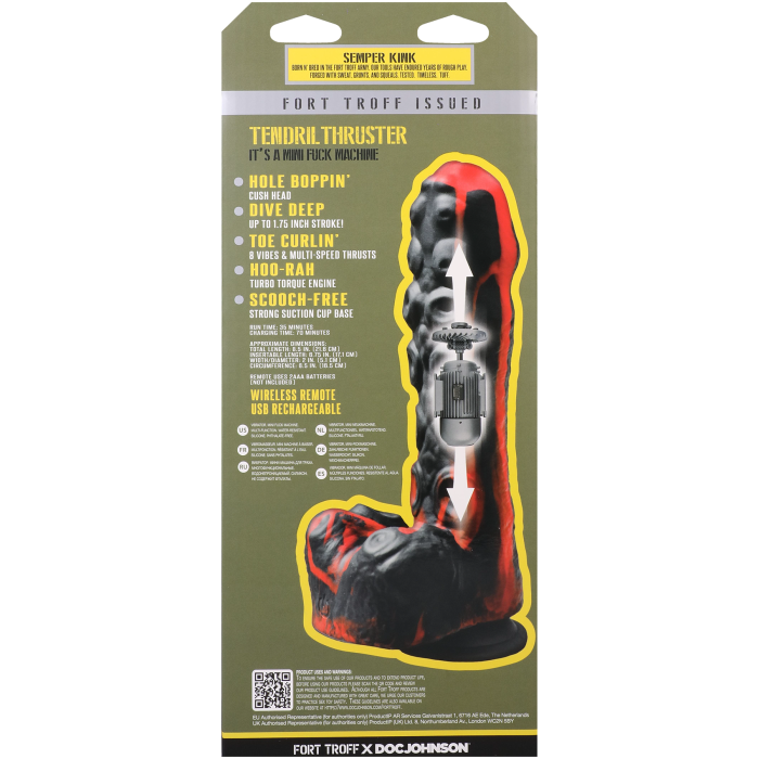 Fort Troff - Tendril Thruster - Mini Fuck Machine - Rechargeable Silicone with Remote
